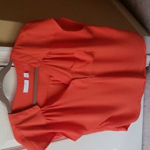 New York & Company Shirt/blouse XL Orange like new  beautiful top